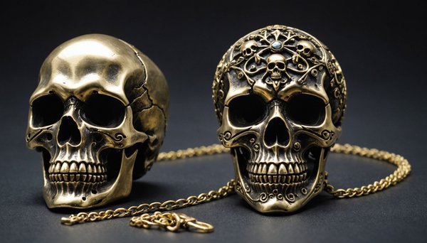 Plongez dans l'univers fascinant des bijoux en forme de crâne